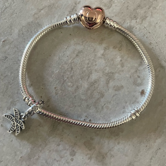 Pandora Moments Heart Clasp Snake Bracelet - Picture 3 of 4